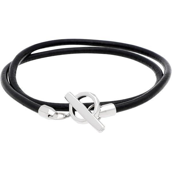 Amazon | (サンローラン)SAINT LAURENT YSL ロゴ レザー ブレスレット